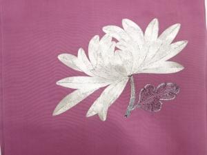 アンティーク　菊模様刺繍名古屋帯